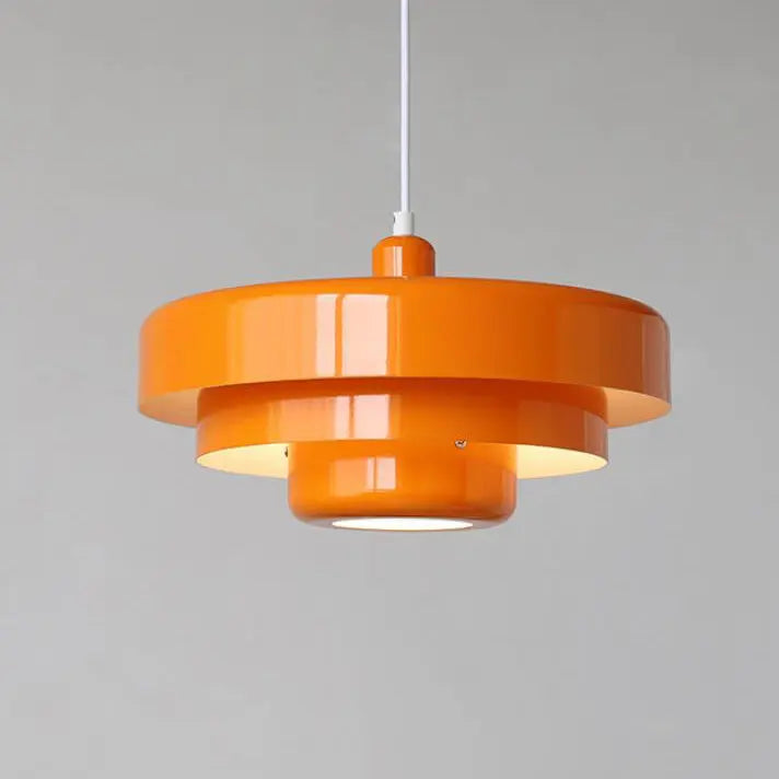Nordic Vintage Multi-layered Round Metal 1-light Pendant Light Lumendat