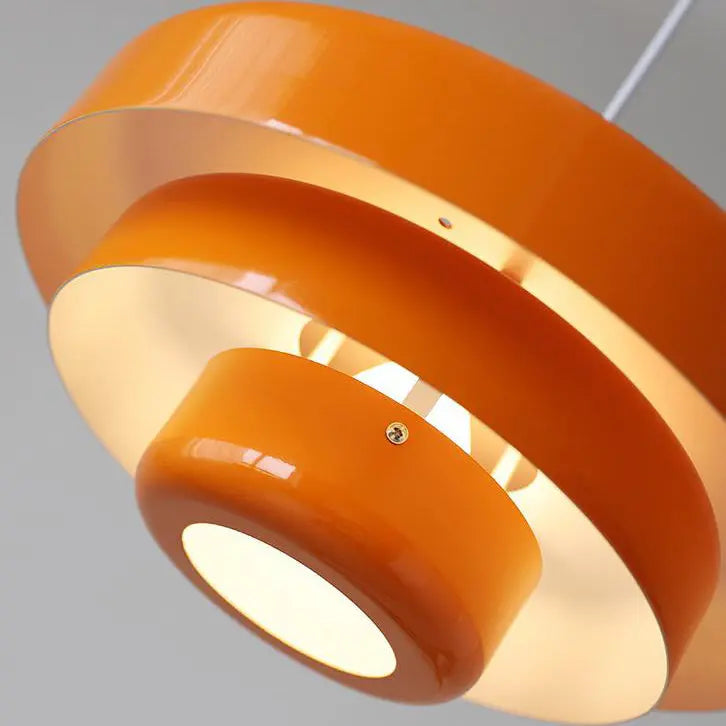 Nordic Vintage Multi-layered Round Metal 1-light Pendant Light Lumendat