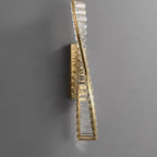 Modern Crystal Light Luxury Spiral Design LED Wall Sconce Lamp Lumendat