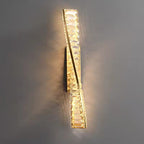 Modern Crystal Light Luxury Spiral Design LED Wall Sconce Lamp Lumendat