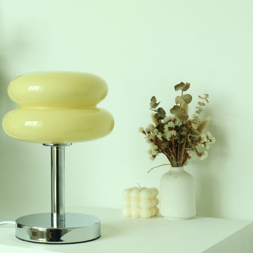 Modern Glass Tart Design 1-Light Table Lamp Lumendat