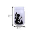 Solar Creative Fairy Frosted Glass Jar LED Outdoor Light Lumendat