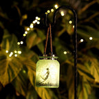 Solar Creative Fairy Frosted Glass Jar LED Outdoor Light Lumendat
