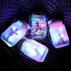 Solar Creative Fairy Frosted Glass Jar LED Outdoor Light Lumendat