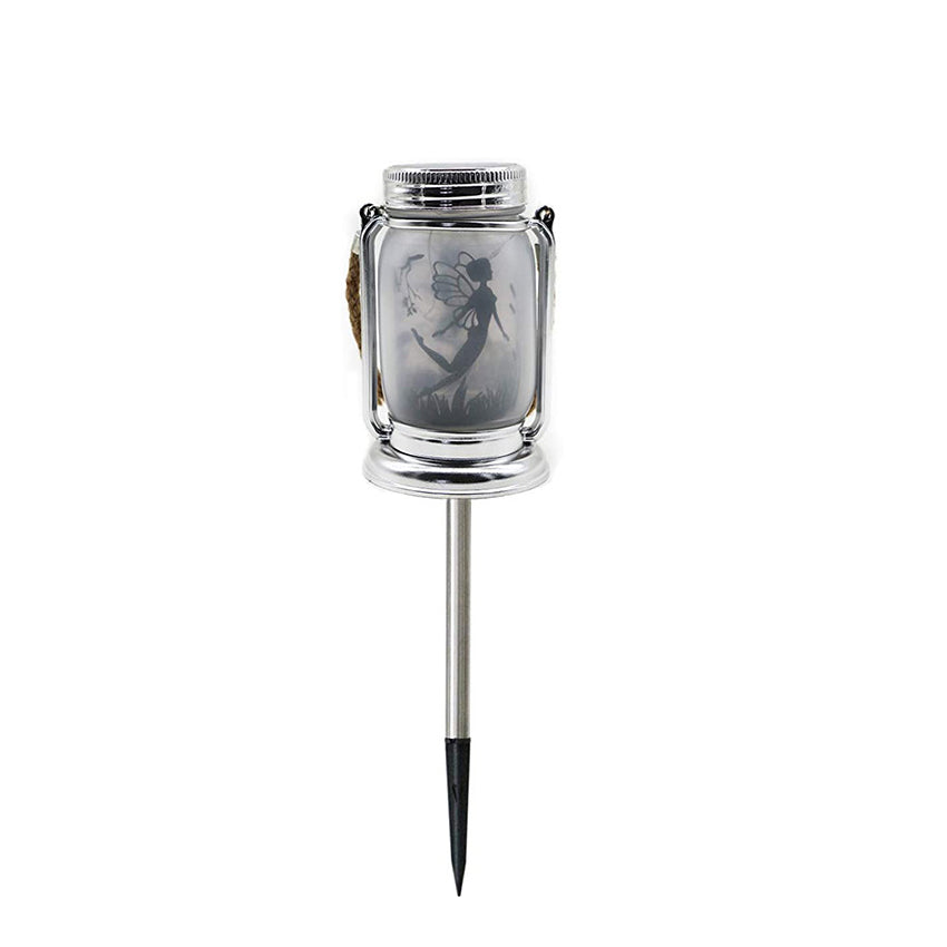 Solar Creative Fairy Frosted Glass Jar LED Outdoor Light Lumendat