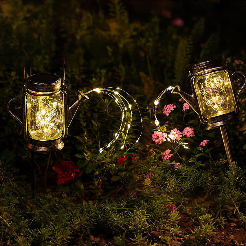 Solar Creative Fairy Frosted Glass Jar LED Outdoor Light Lumendat