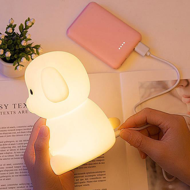 Lumendat Creative Silicone Puppy LED Night Light Table Lamp Lumendat