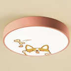 Lumendat Cartoon Creative Colorful Round Children LED Flush Mount Ceiling Light Lumendat