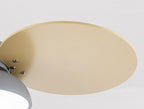 Lumendat Simple Colorful Round Fan Leaf Kids Downrods Ceiling Fan Light Lumendat