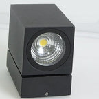 Modern Outdoor Waterproof Square Spotlight Adjustable Angle LED Garden Wall Sconce Lamp