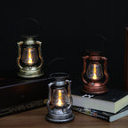 Solar Retro Kerosene Lamp Horse Lamp LED Outdoor Garden Patio Decoration Portable Flame Candle Light Lumendat