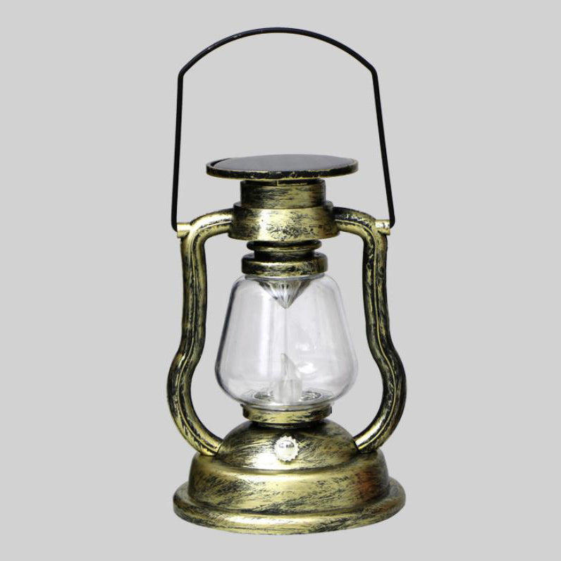 Solar Retro Kerosene Lamp Horse Lamp LED Outdoor Garden Patio Decoration Portable Flame Candle Light Lumendat