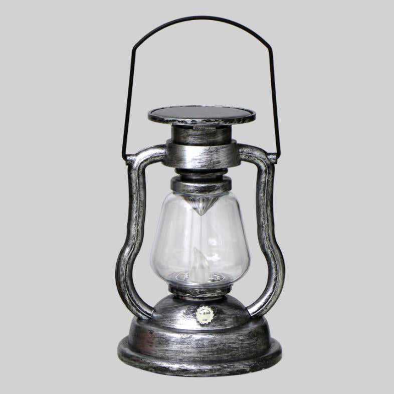 Solar Retro Kerosene Lamp Horse Lamp LED Outdoor Garden Patio Decoration Portable Flame Candle Light Lumendat