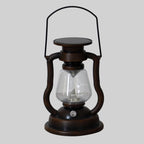 Solar Retro Kerosene Lamp Horse Lamp LED Outdoor Garden Patio Decoration Portable Flame Candle Light Lumendat
