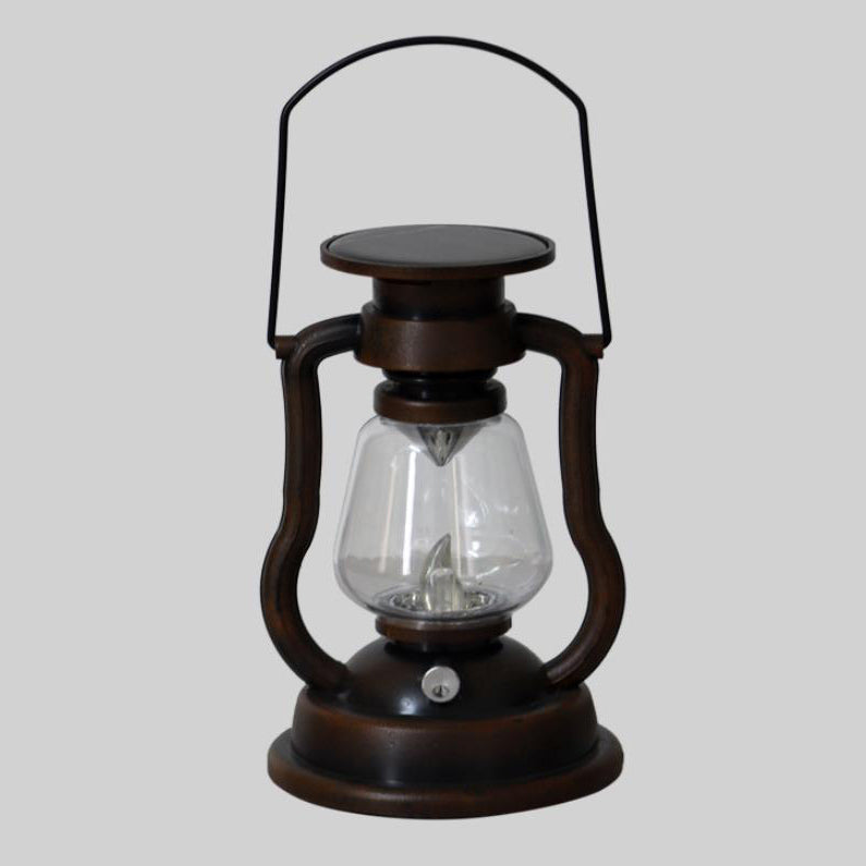Solar Retro Kerosene Lamp Horse Lamp LED Outdoor Garden Patio Decoration Portable Flame Candle Light Lumendat
