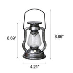 Solar Retro Kerosene Lamp Horse Lamp LED Outdoor Garden Patio Decoration Portable Flame Candle Light Lumendat