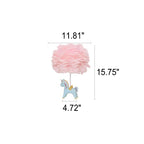 Lumendat Modern Creative Unicorn Feather Children 1-Light Table Lamp Lumendat