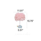 Lumendat Modern Creative Unicorn Feather Children 1-Light Table Lamp Lumendat