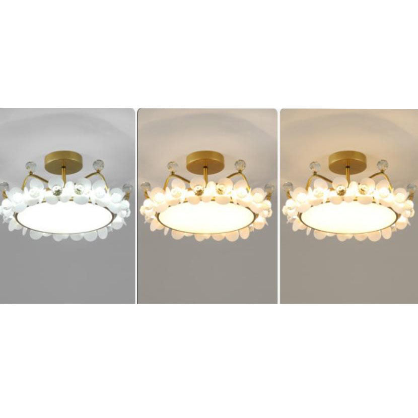 Lumendat Modern Light Luxury Crown Children LED Flush Mount Ceiling Light Lumendat