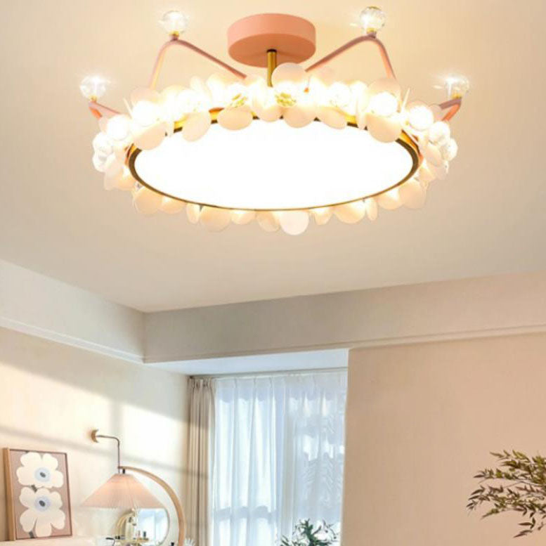 Lumendat Modern Light Luxury Crown Children LED Flush Mount Ceiling Light Lumendat
