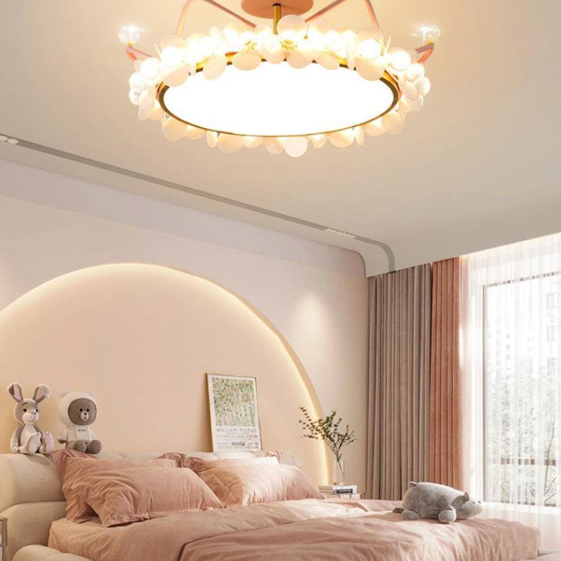 Lumendat Modern Light Luxury Crown Children LED Flush Mount Ceiling Light Lumendat
