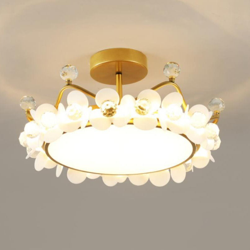 Lumendat Modern Light Luxury Crown Children LED Flush Mount Ceiling Light Lumendat