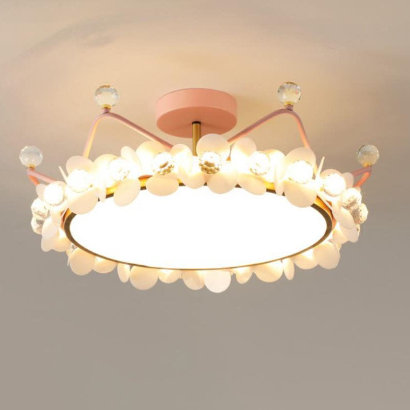 Lumendat Modern Light Luxury Crown Children LED Flush Mount Ceiling Light Lumendat
