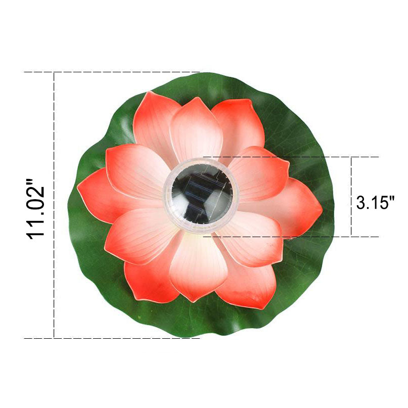 Creative Lotus Flower Waterproof Solar LED Outdoor Patio Pond Water Floating Light Lumendat