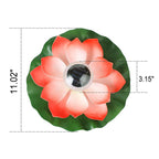 Creative Lotus Flower Waterproof Solar LED Outdoor Patio Pond Water Floating Light Lumendat