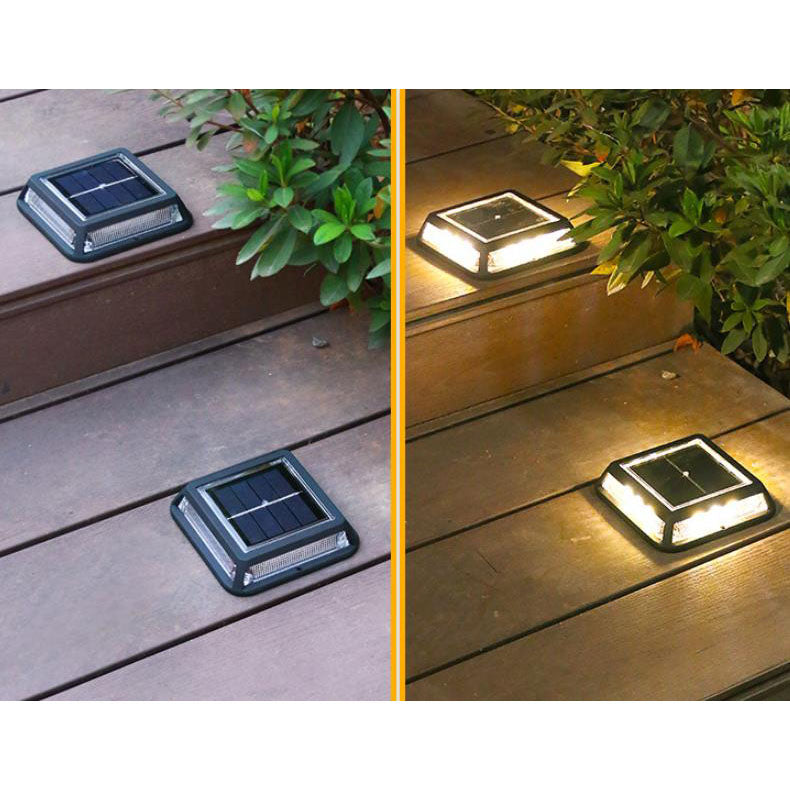 Modern Square Waterproof Solar LED Outdoor Garden Balcony Street Light Lumendat