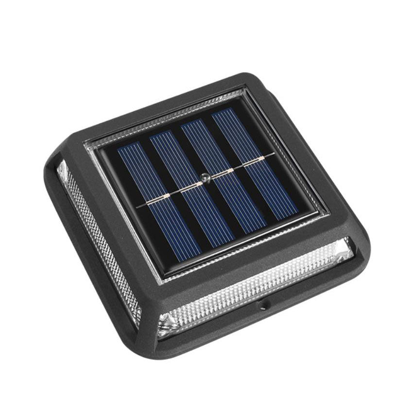 Modern Square Waterproof Solar LED Outdoor Garden Balcony Street Light Lumendat