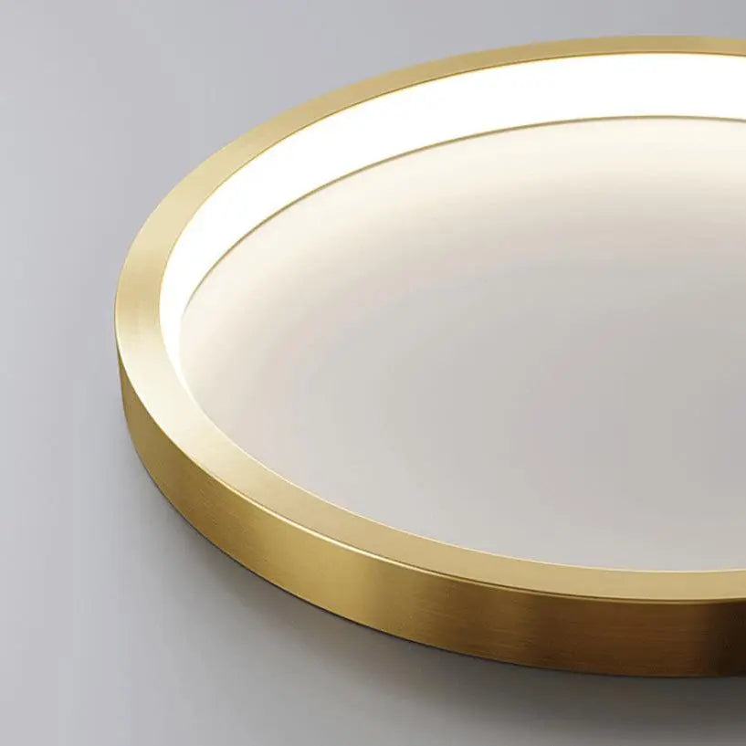 European Minimalist Light Luxury Circular Metal Acrylic LED Chandelier Lumendat