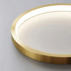 European Minimalist Light Luxury Circular Metal Acrylic LED Chandelier Lumendat