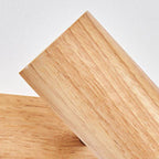 Japanese Minimalist Solid Wood Spotlight Track 1/3/4 Light Flush Mount Ceiling Light Lumendat