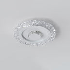 Modern Light Luxury Round Acrylic Iron Aluminum LED Flush Mount Lighting
