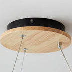 Modern Japanese Log Ring Textured Glass Globe 3/6/9 Light Chandelier Lumendat