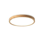 Japanese Minimalist Solid Wood LED Flush Mount Lighting Lumendat