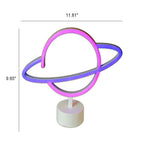 Modern Creative Planet Neon Plastic LED Night Light Table Lamp Lumendat