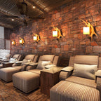 Modern Retro Antler 1-Light Glass Wall Sconce Lamp
