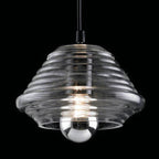 Modern Industrial Clear Glass Iron 1-light Pendant Light BulbSquare