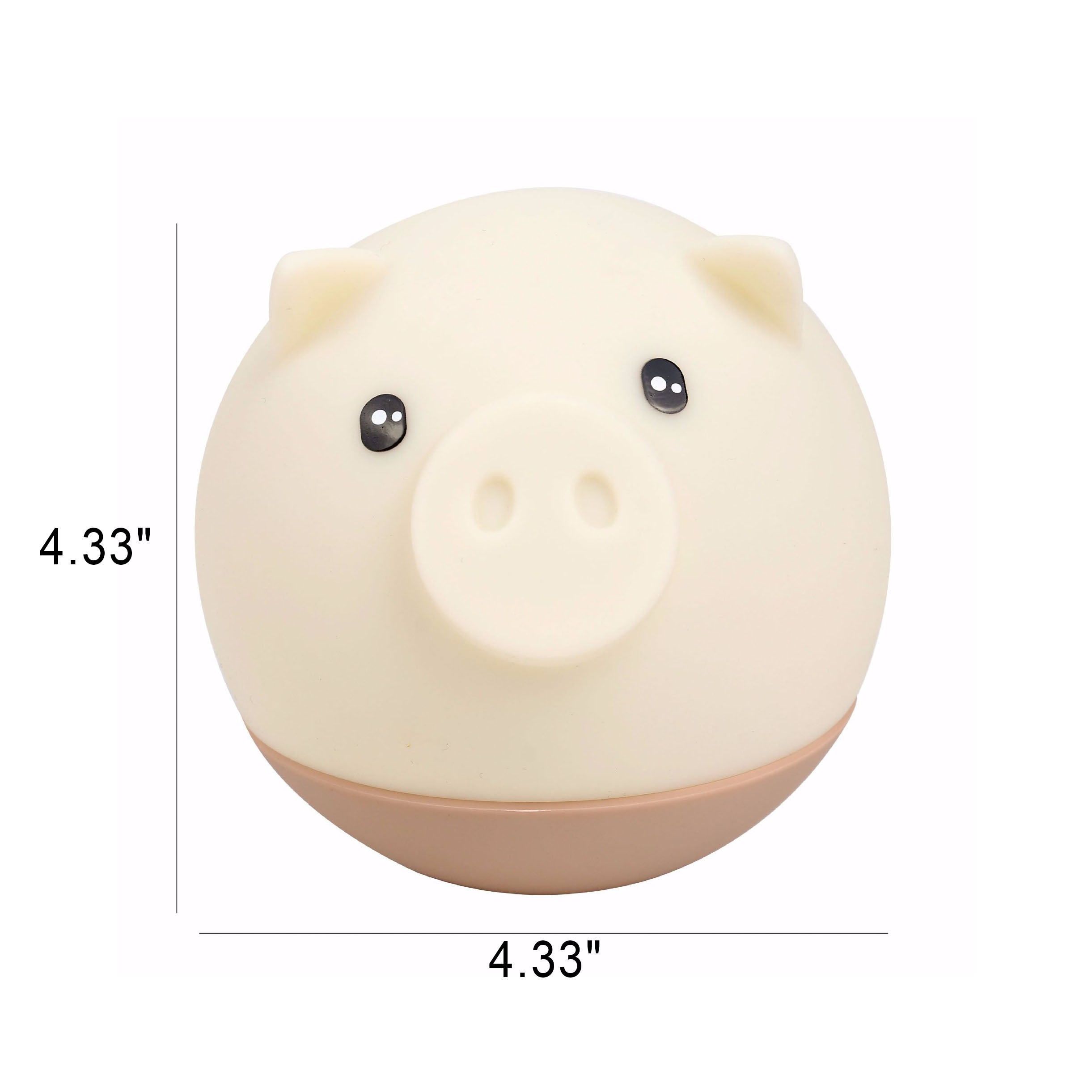 Lumendat Cartoon Creative Piggy Round Silicone LED Kids Night Light Table Lamp Lumendat