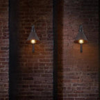 Industrial Vintage Plumbing Cone Iron 1-Light Wall Sconce Lamp