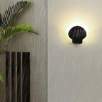 Outdoor Creative Shell Design Aluminum LED Waterproof Wall Sconce Lamp Lumendat