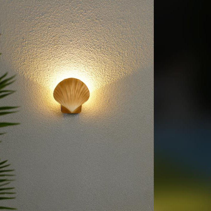 Outdoor Creative Shell Design Aluminum LED Waterproof Wall Sconce Lamp Lumendat