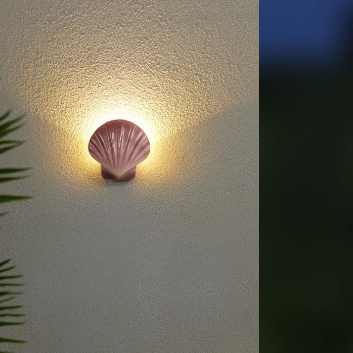 Outdoor Creative Shell Design Aluminum LED Waterproof Wall Sconce Lamp Lumendat