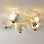 Modern Creative Spray Airplane Cotton 1/3/5-light Kids Flush Mount Ceiling Light