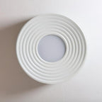 Contemporary Nordic Stripes Round Aluminum LED Flush Mount Ceiling Light For Living Room