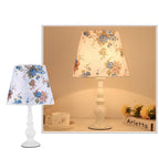 Modern Simple Floral Fabric Iron Vase Base 1-Light Table Lamp Lumendat