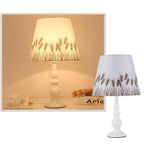 Modern Simple Floral Fabric Iron Vase Base 1-Light Table Lamp Lumendat