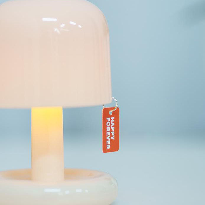 Modern Minimalist Decorative Mushroom Plastic USB LED Table Lamp Lumendat